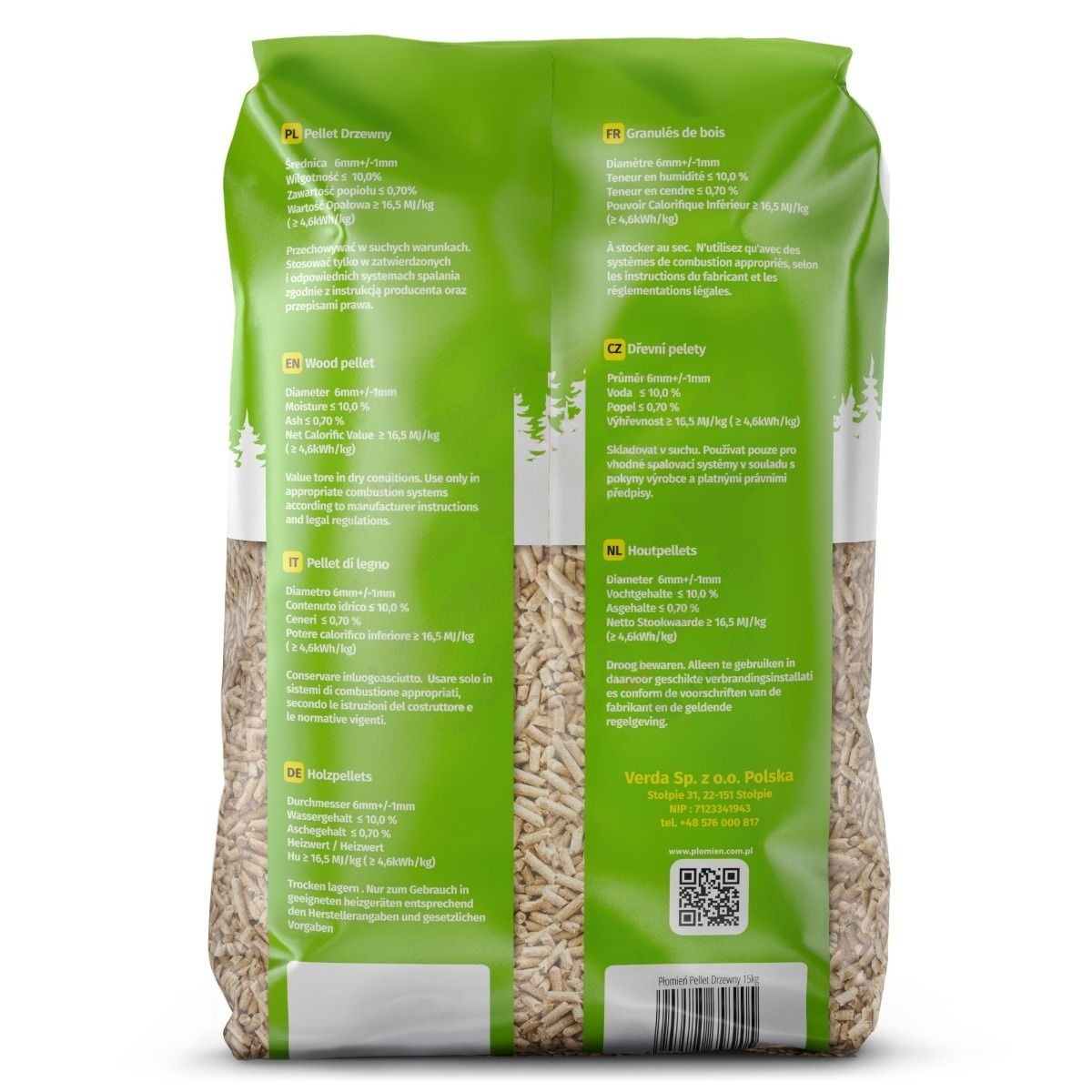 Pellet drzewny Płomień 975kg - obrazek 2